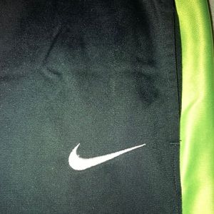 Nike Neon Green and Grey DRI FIT Sweat Pants XL